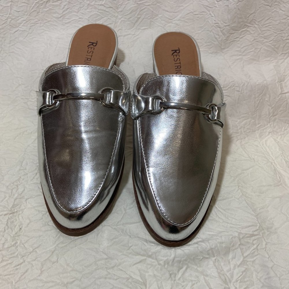 Restricted Silver Metallic Mule Shiny - Picture 2 of 8